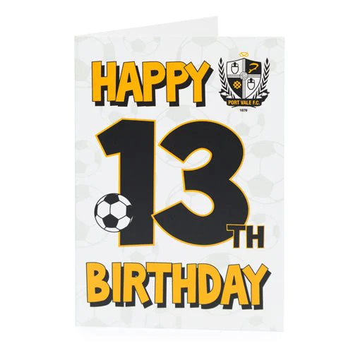 13th Birthday Card