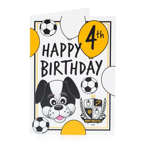 4th Birthday Card