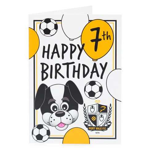 7th Birthday Card